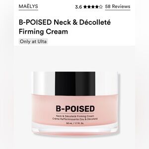 Maelys B-POISED Neck & Décolleté Firming Cream, NIB
